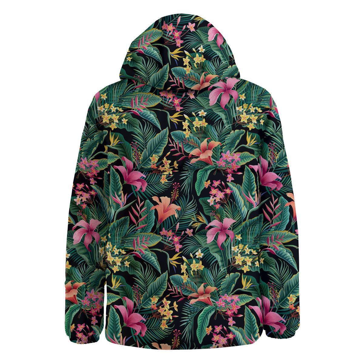 Hawaii Plants Tropical Print Pattern Down Jacket-grizzshop