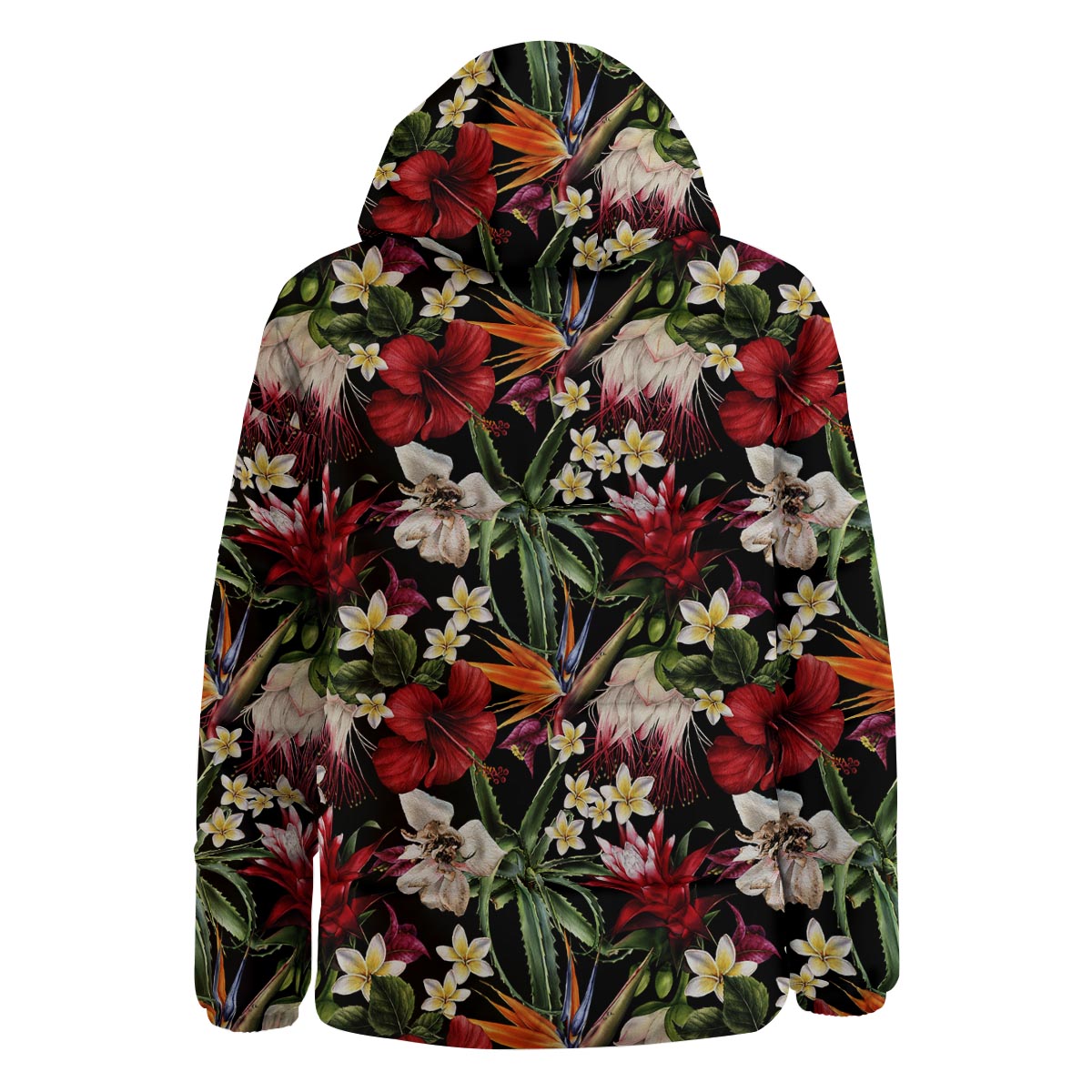 Hawaii Summer Tropical Print Pattern Down Jacket-grizzshop