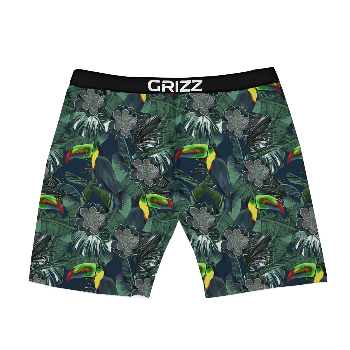 Hawaii Toucan Aloha Print Pattern Boxer Briefs-grizzshop