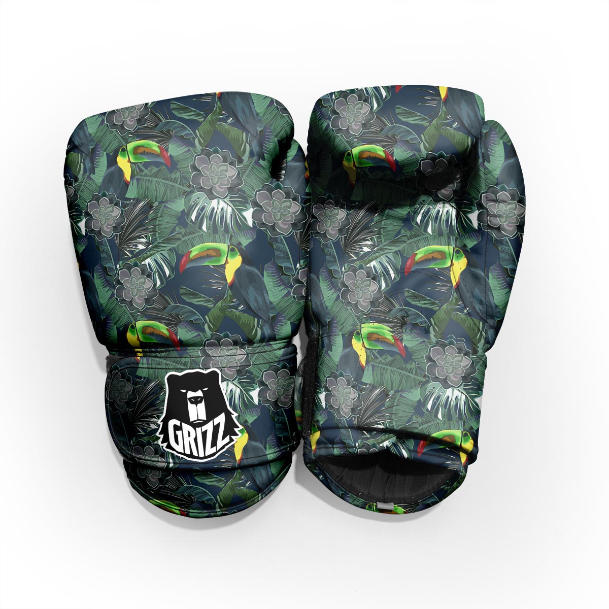 Hawaii Toucan Aloha Print Pattern Pro Boxing Glove
