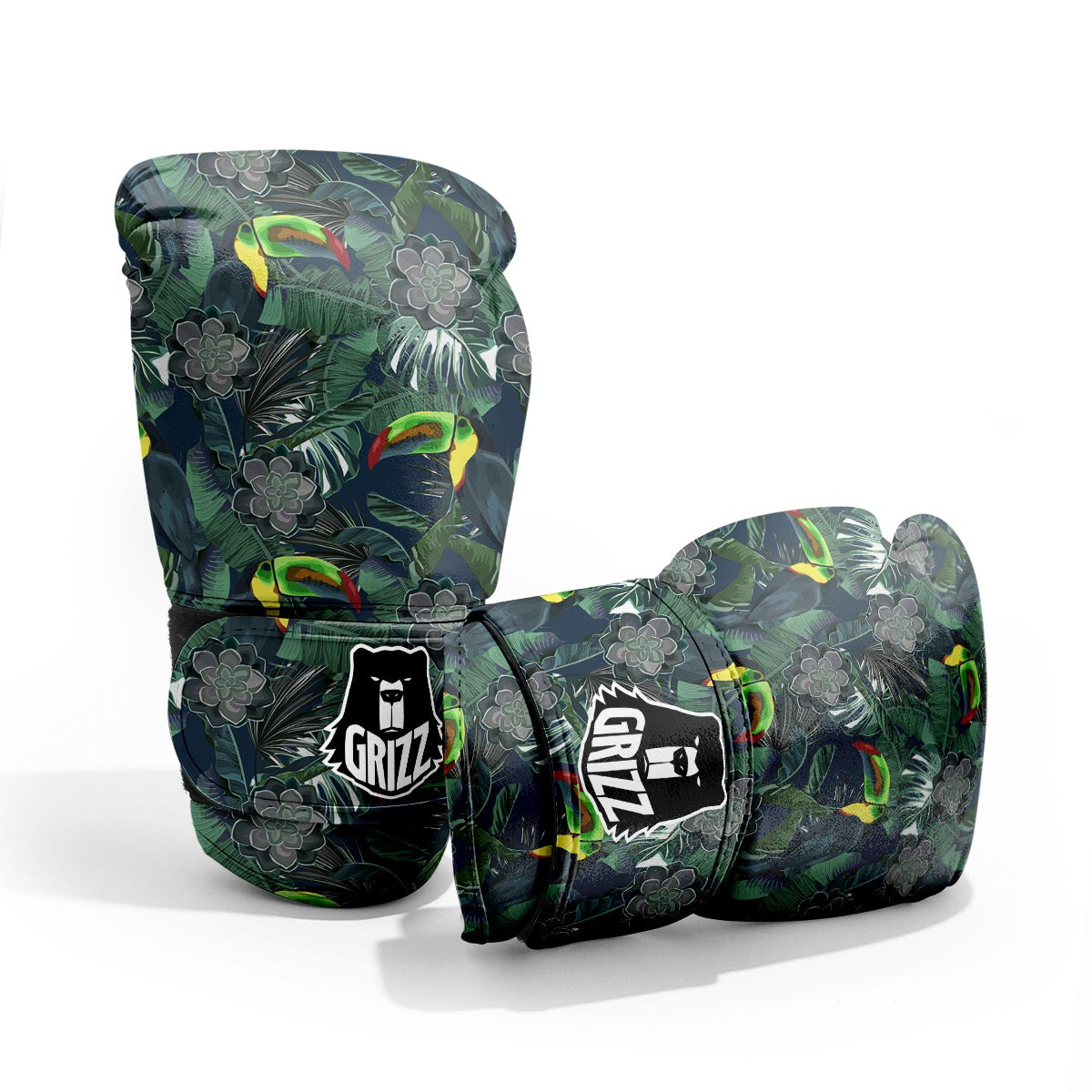 Hawaii Toucan Aloha Print Pattern Pro Boxing Glove