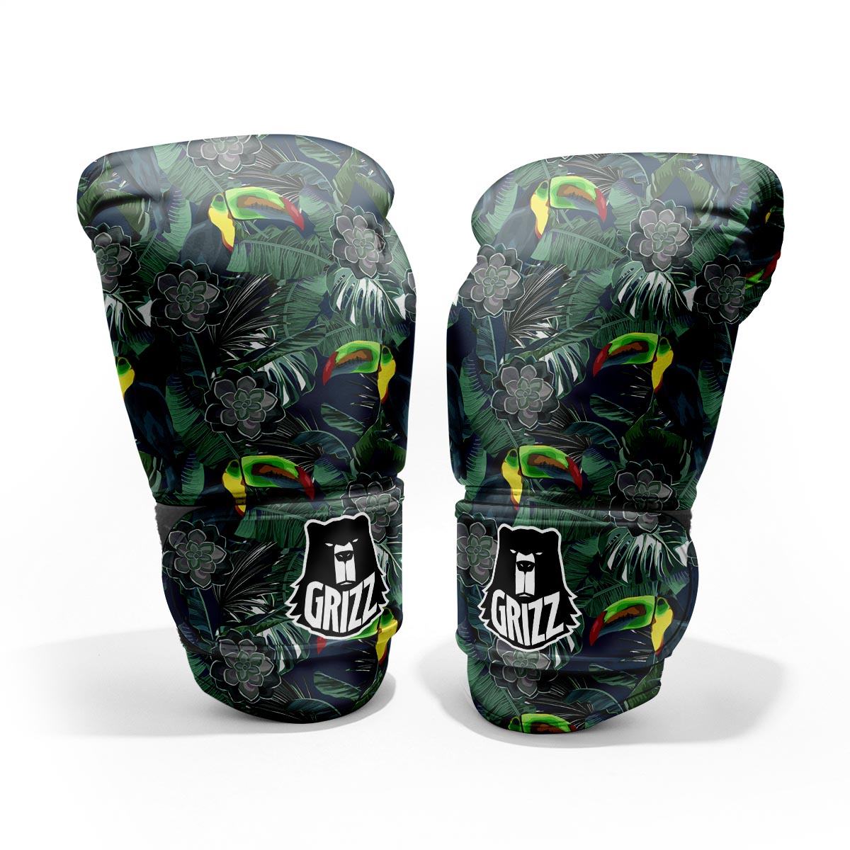 Hawaii Toucan Aloha Print Pattern Pro Boxing Glove