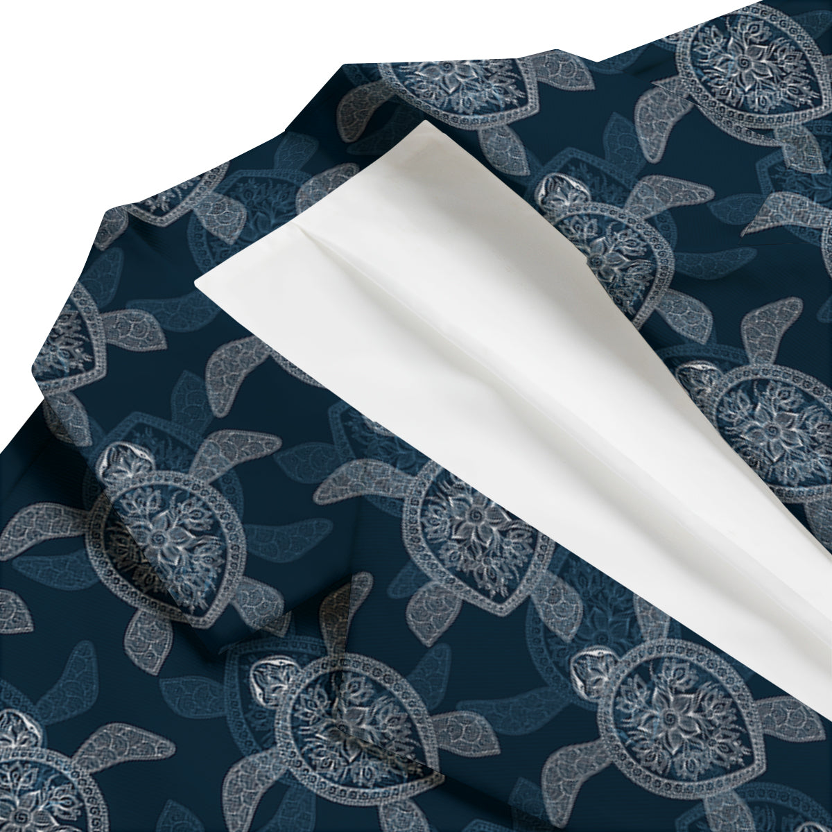 Hawaiian Blue Sea Turtle Pattern Print Men's Blazer-grizzshop