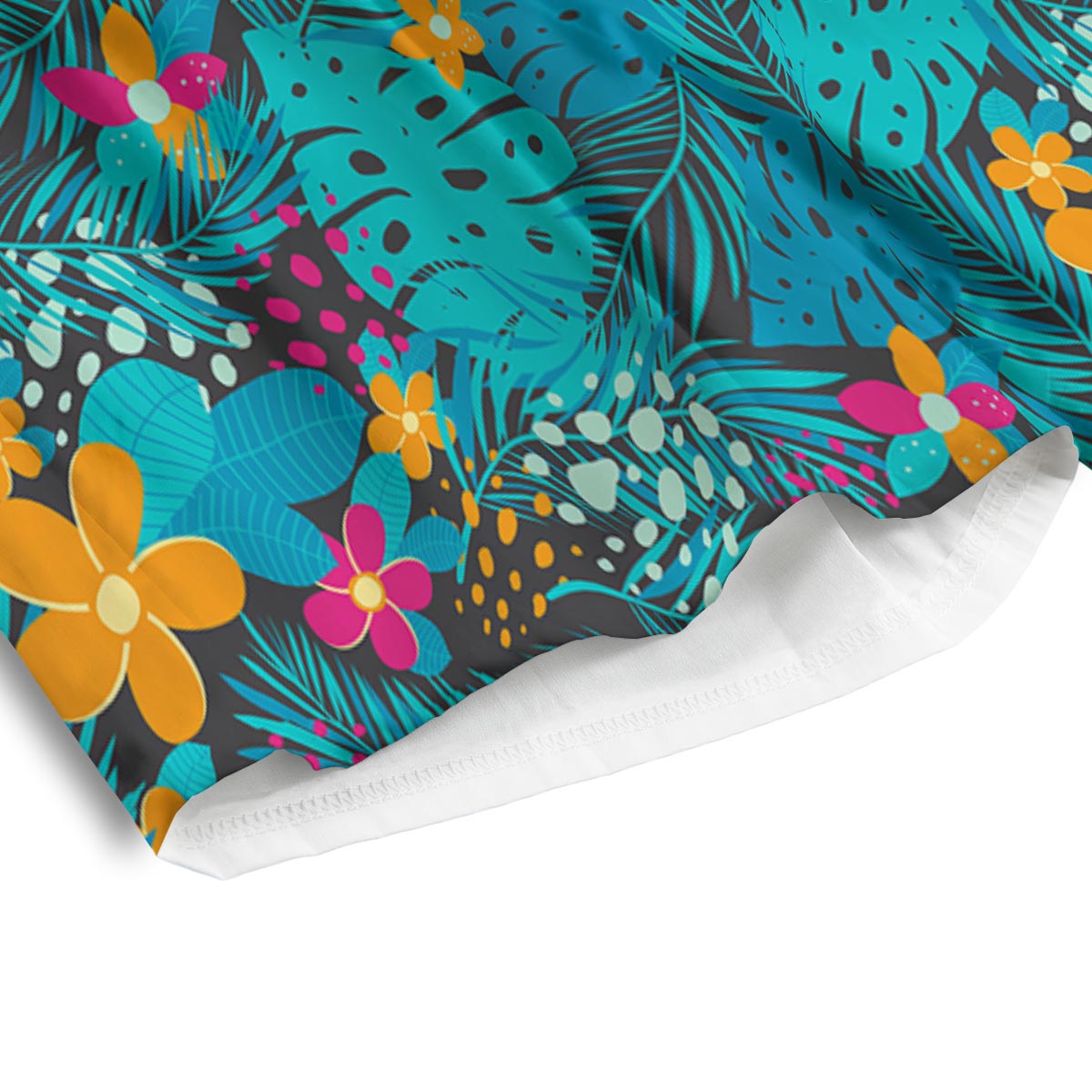 Hawaiian Exotic Tropical Print Pattern Men's Athletic Shorts