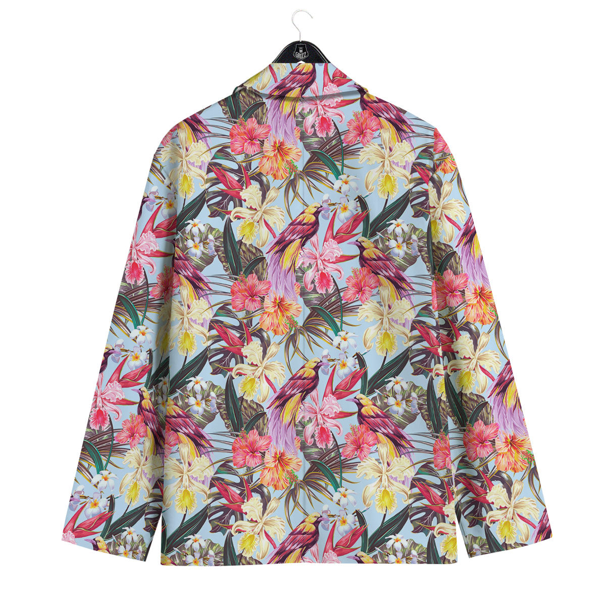 Hawaiian Pink Hibiscus Print Pattern Men's Sport Coat-grizzshop