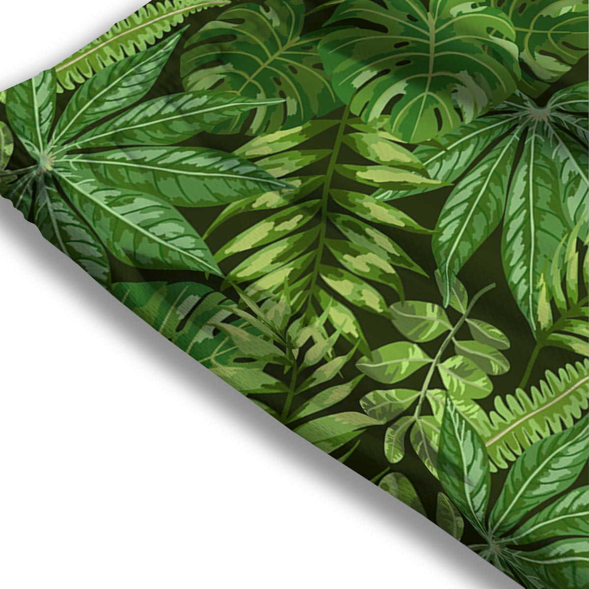 Hawaiian Summer Leaves Print Pattern Mesh Shorts