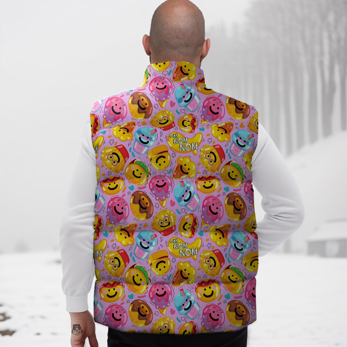 Hawaiian Tropical Flamingo Floral Pattern Print Down Vest