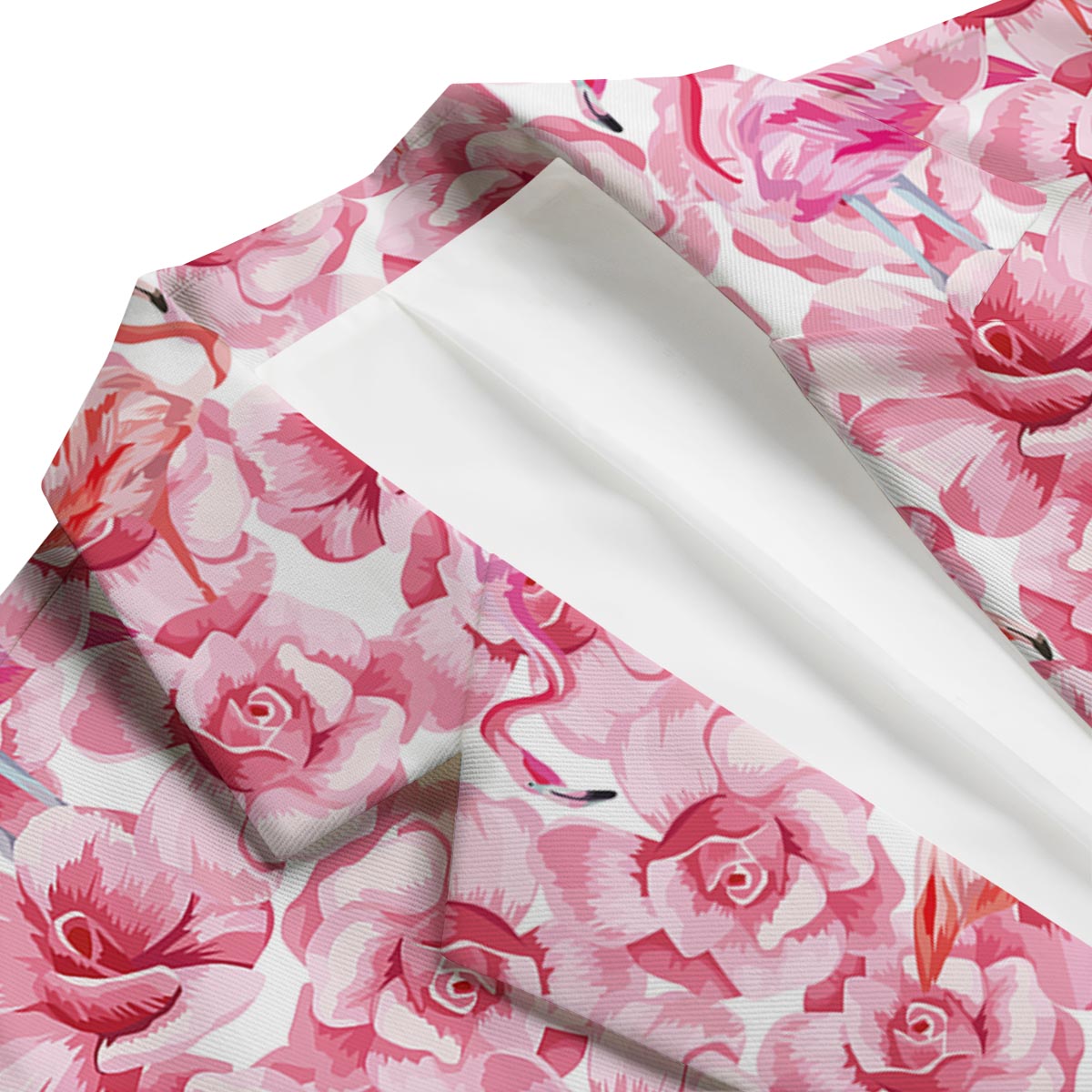 Hawaiian Tropical Flamingo Floral Pattern Print Men's Blazer-grizzshop