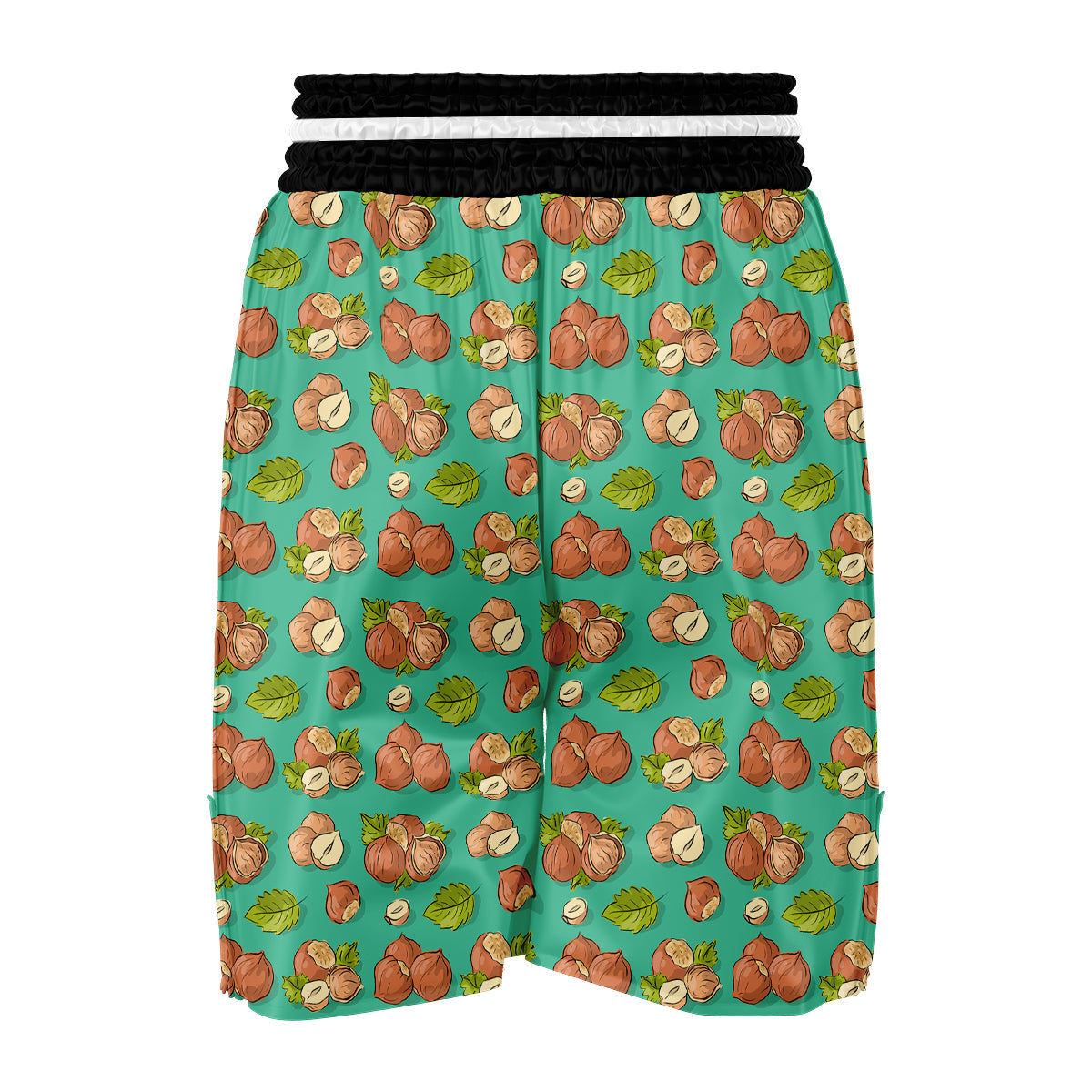 Hazelnuts Drawing Print Pattern Boxing Shorts-grizzshop