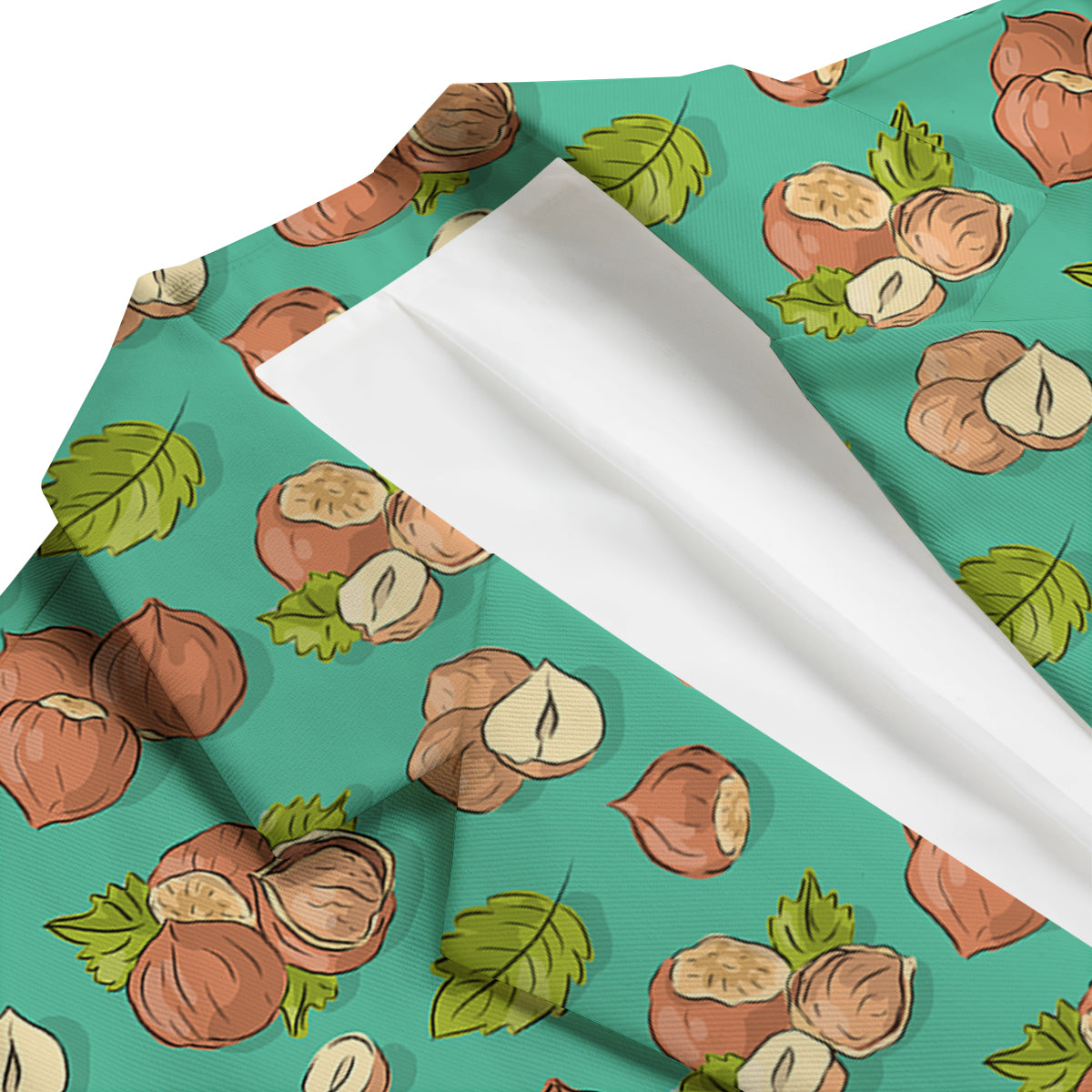 Hazelnuts Drawing Print Pattern Men's Blazer-grizzshop