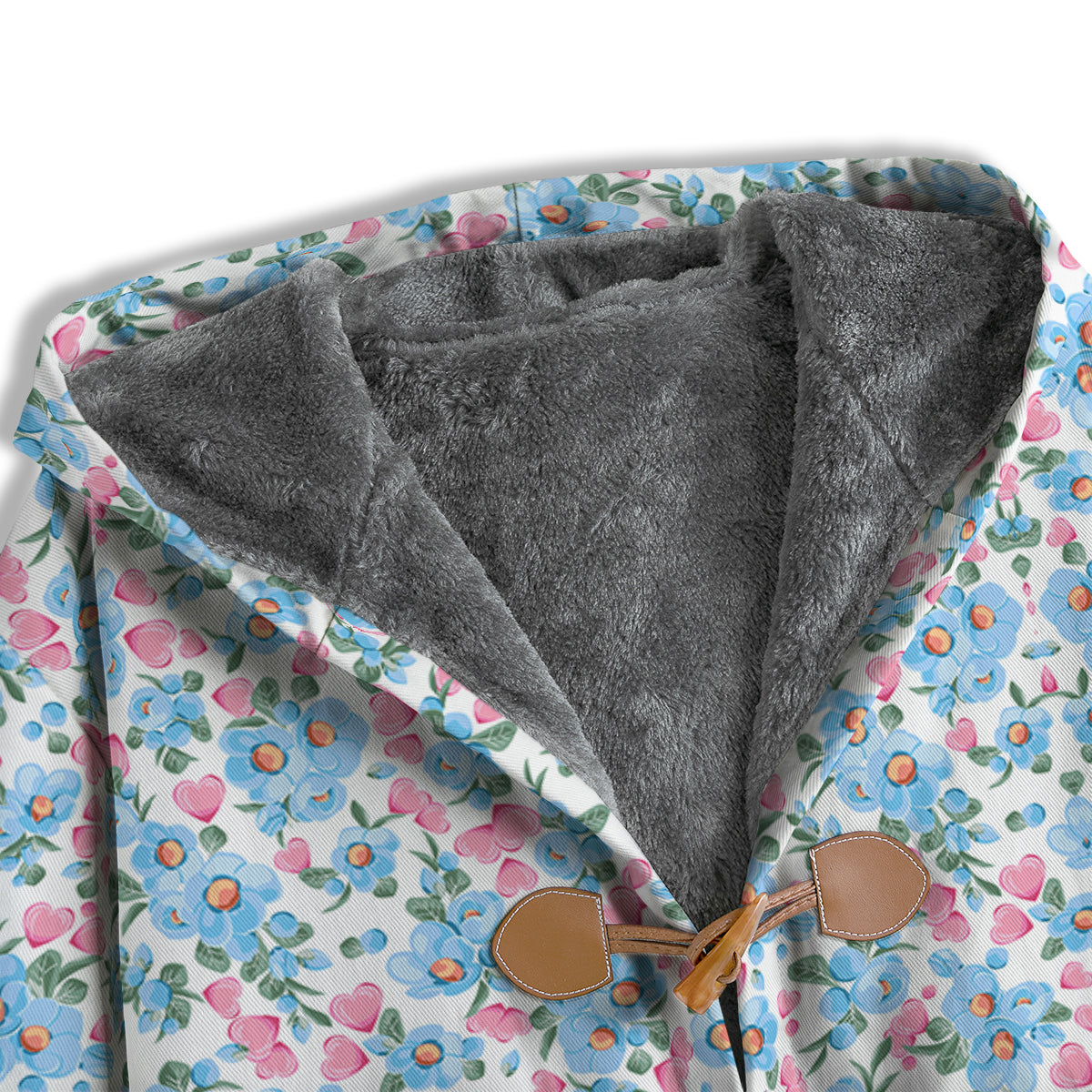 Heart And Flower Valentine's Day Print Pattern Men's Windbreaker Jacket-grizzshop