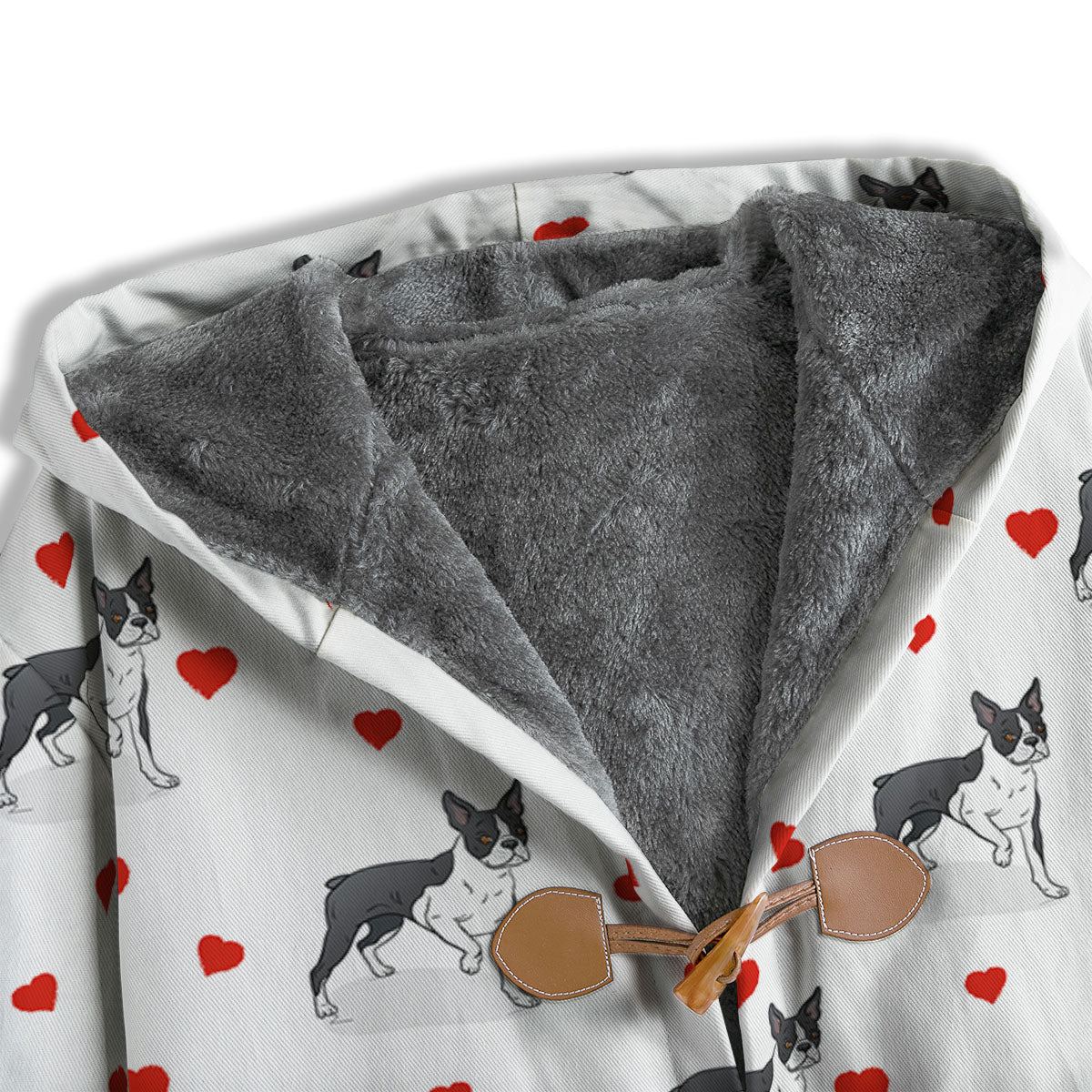 Heart Bull Terrier Print Pattern Men's Windbreaker Jacket-grizzshop