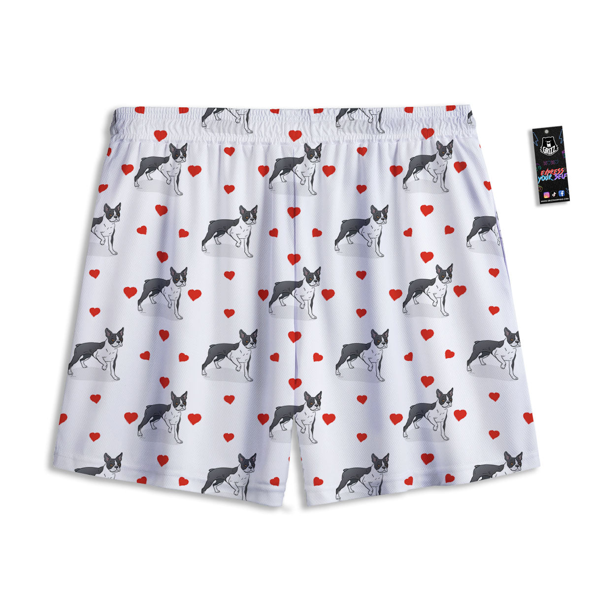 Glowing Jellyfish Print Pattern Mesh Shorts