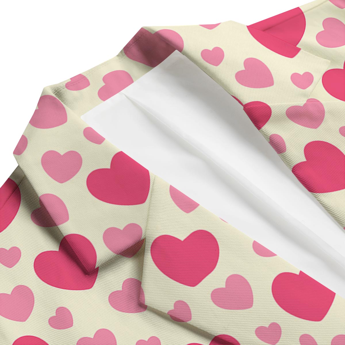 Heart Print Pattern Men's Blazer-grizzshop