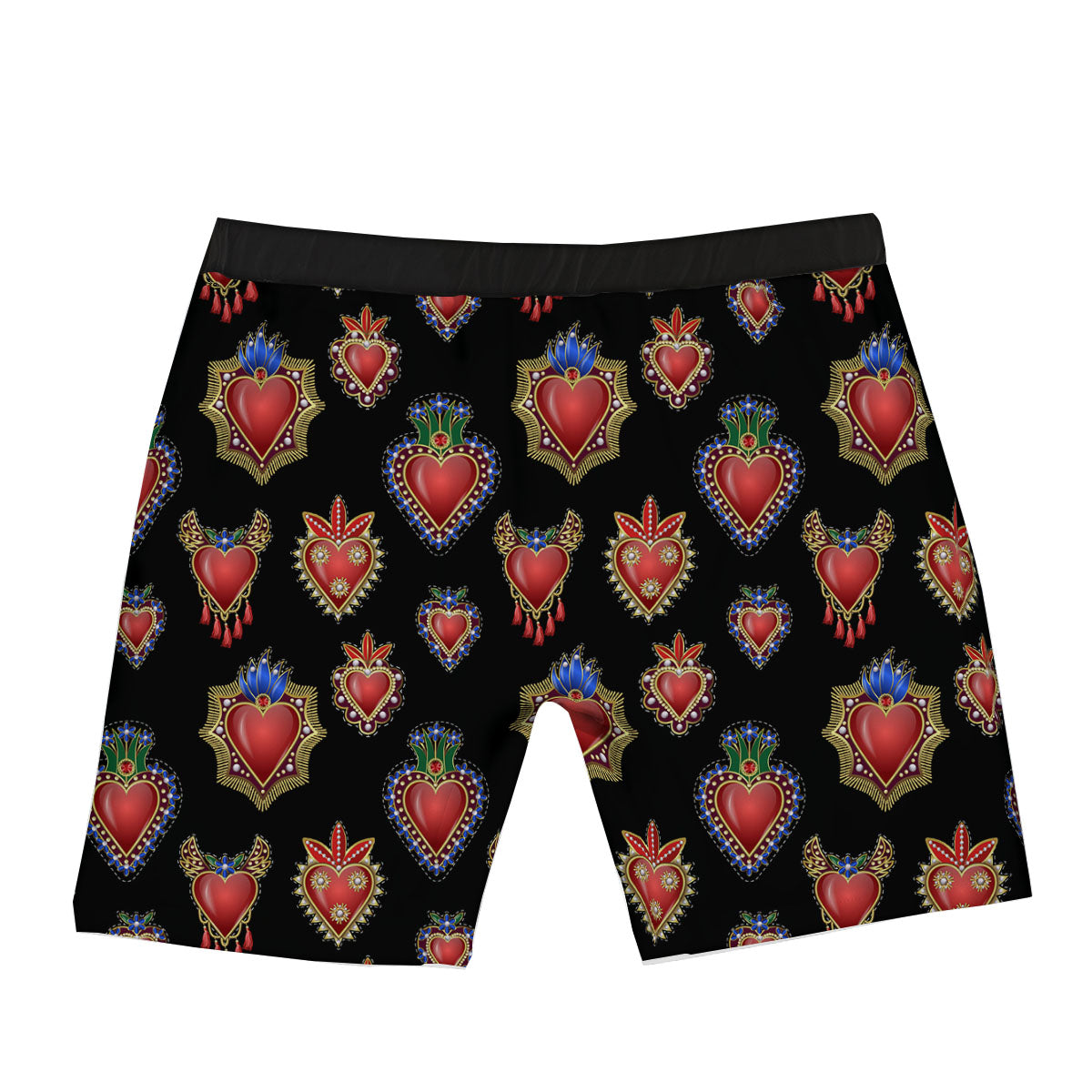 Heart Sacred Print Pattern Boxer Briefs-grizzshop