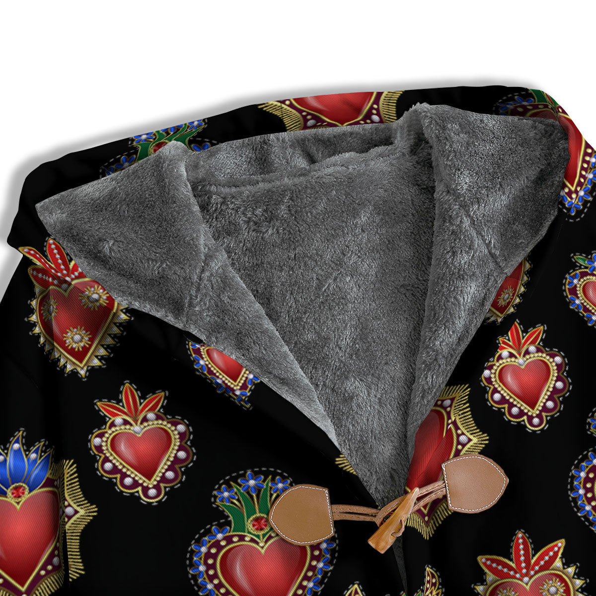 Heart Sacred Print Pattern Men's Windbreaker Jacket-grizzshop