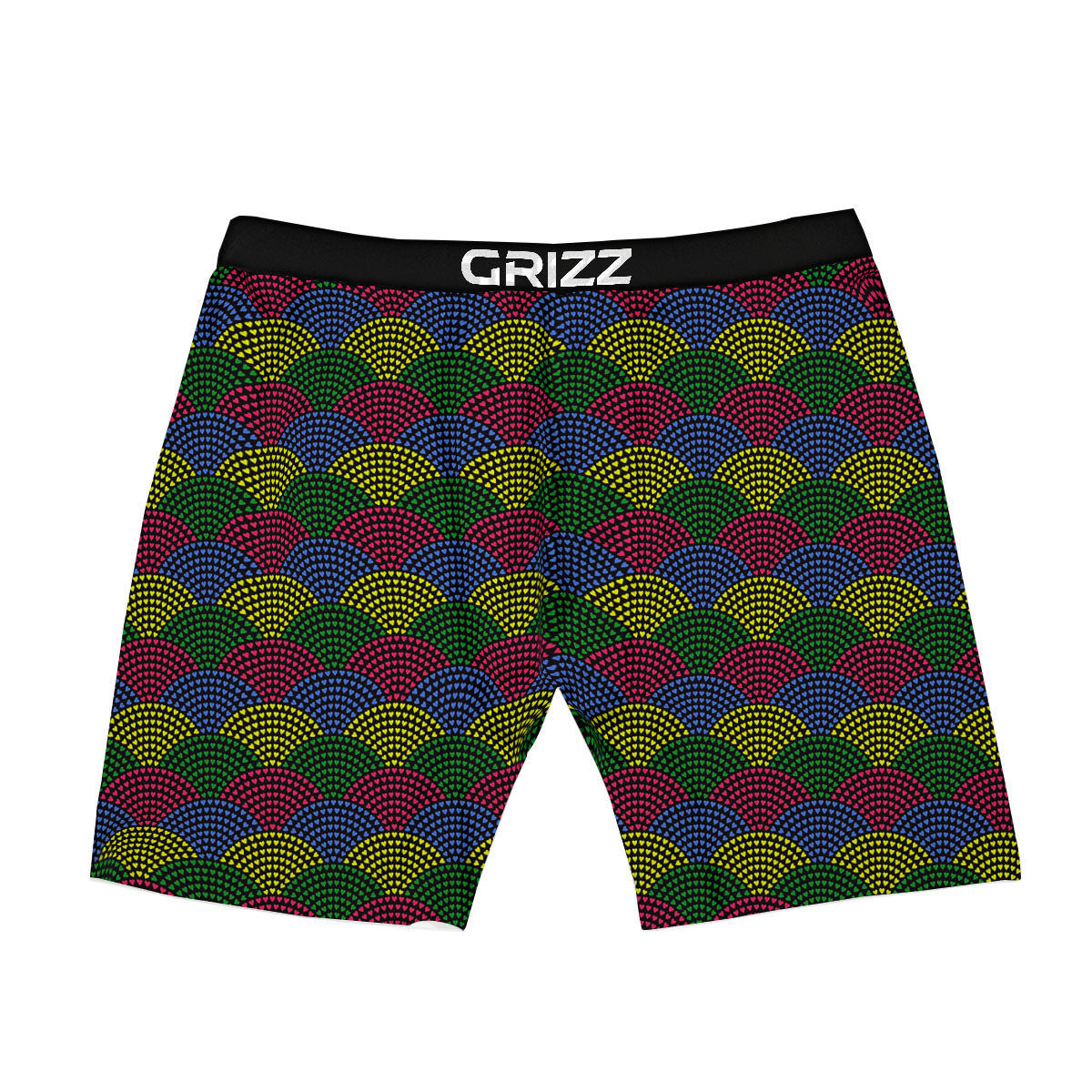 Heart Wave Colorful Print Pattern Boxer Briefs-grizzshop