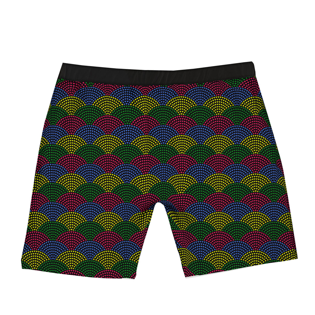 Heart Wave Colorful Print Pattern Boxer Briefs-grizzshop