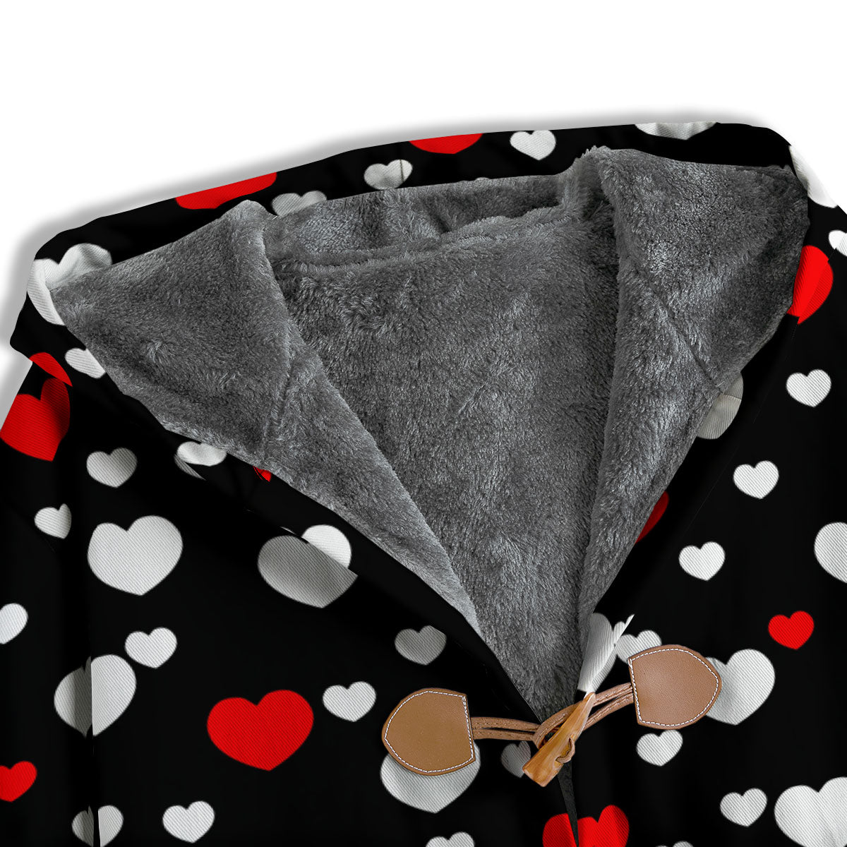 Heart White And Red Print Pattern Men's Windbreaker Jacket-grizzshop