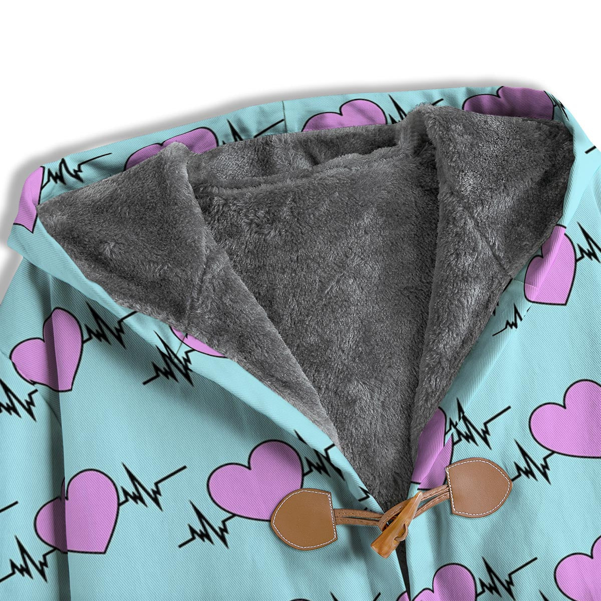 Heartbeat Pink Print Pattern Men's Windbreaker Jacket-grizzshop