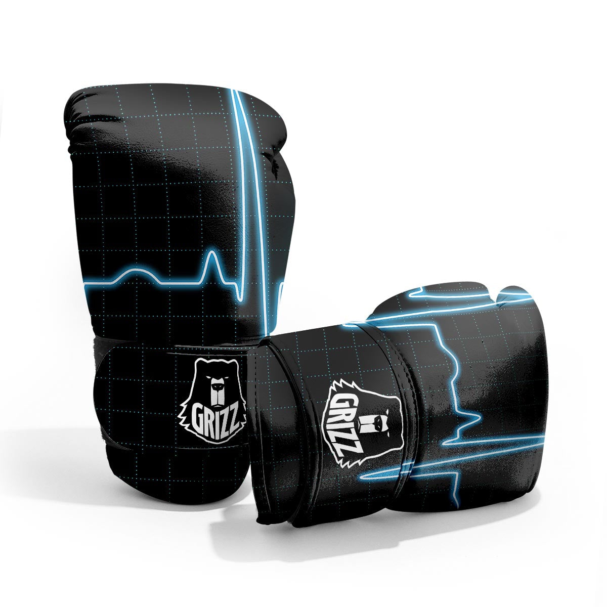 Heartbeat Teal Print Pro Boxing Glove