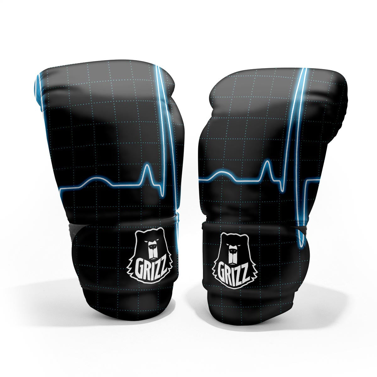 Heartbeat Teal Print Pro Boxing Glove
