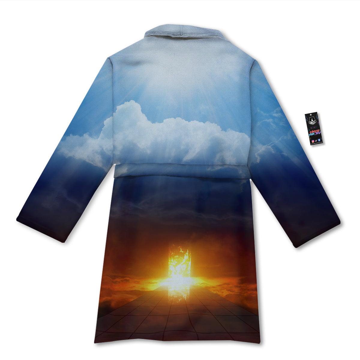 Heaven And Hell Print Bathrobe-grizzshop