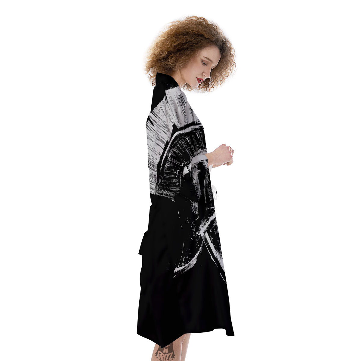 Helmet Ancient Spartan Print Kimono-grizzshop