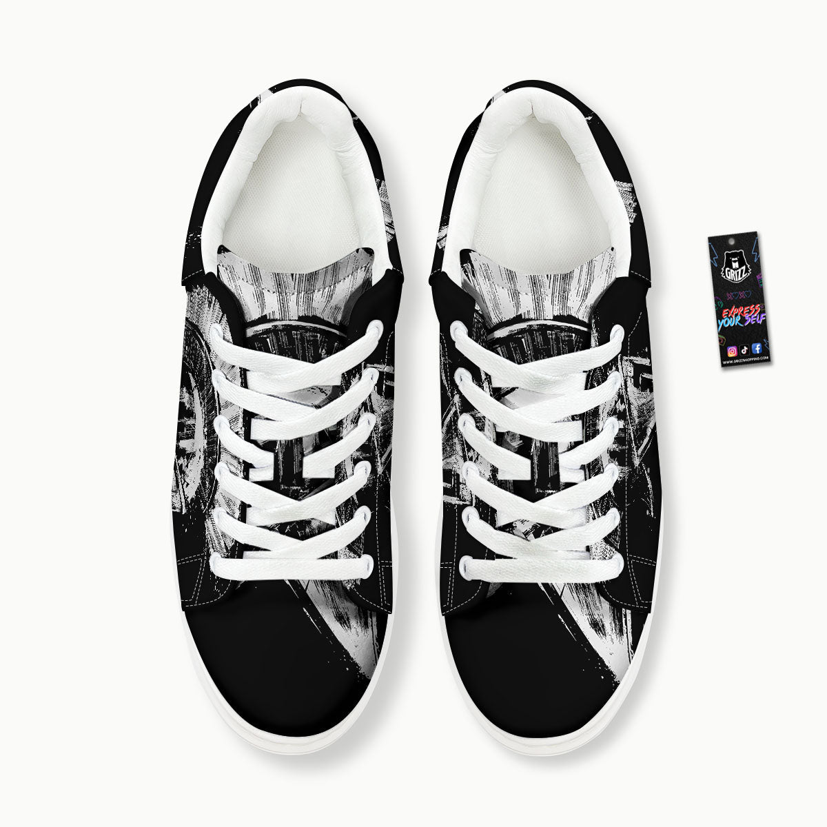 Helmet Ancient Spartan Print Platform Shoes-grizzshop