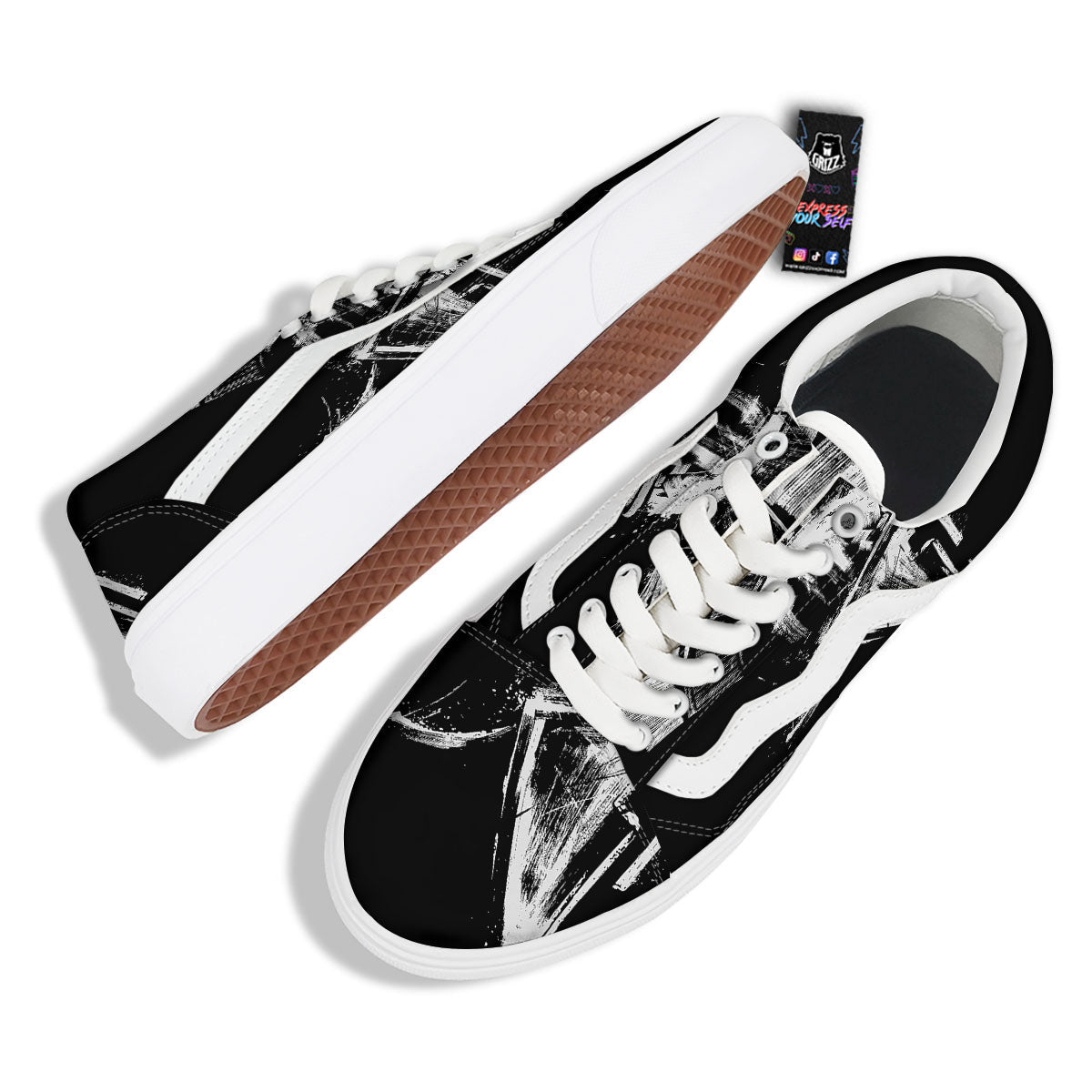 Helmet Ancient Spartan Print Skate Shoes-grizzshop