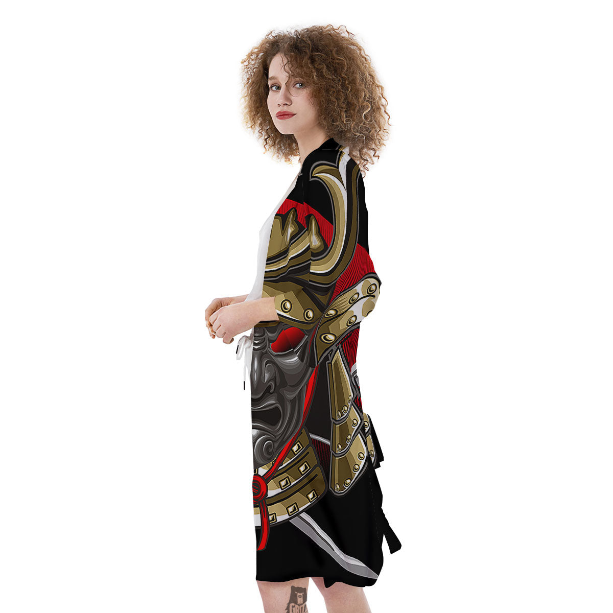 Helmet Japanese Samurai Print Kimono-grizzshop