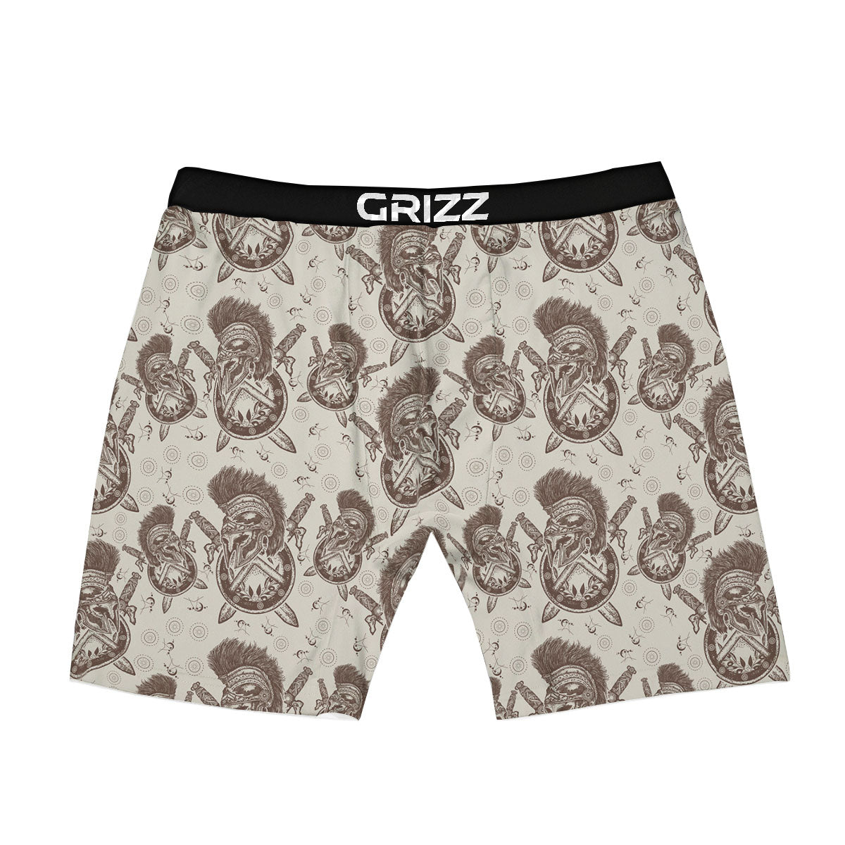 Helmet Spartan Warrior Print Pattern Boxer Briefs-grizzshop