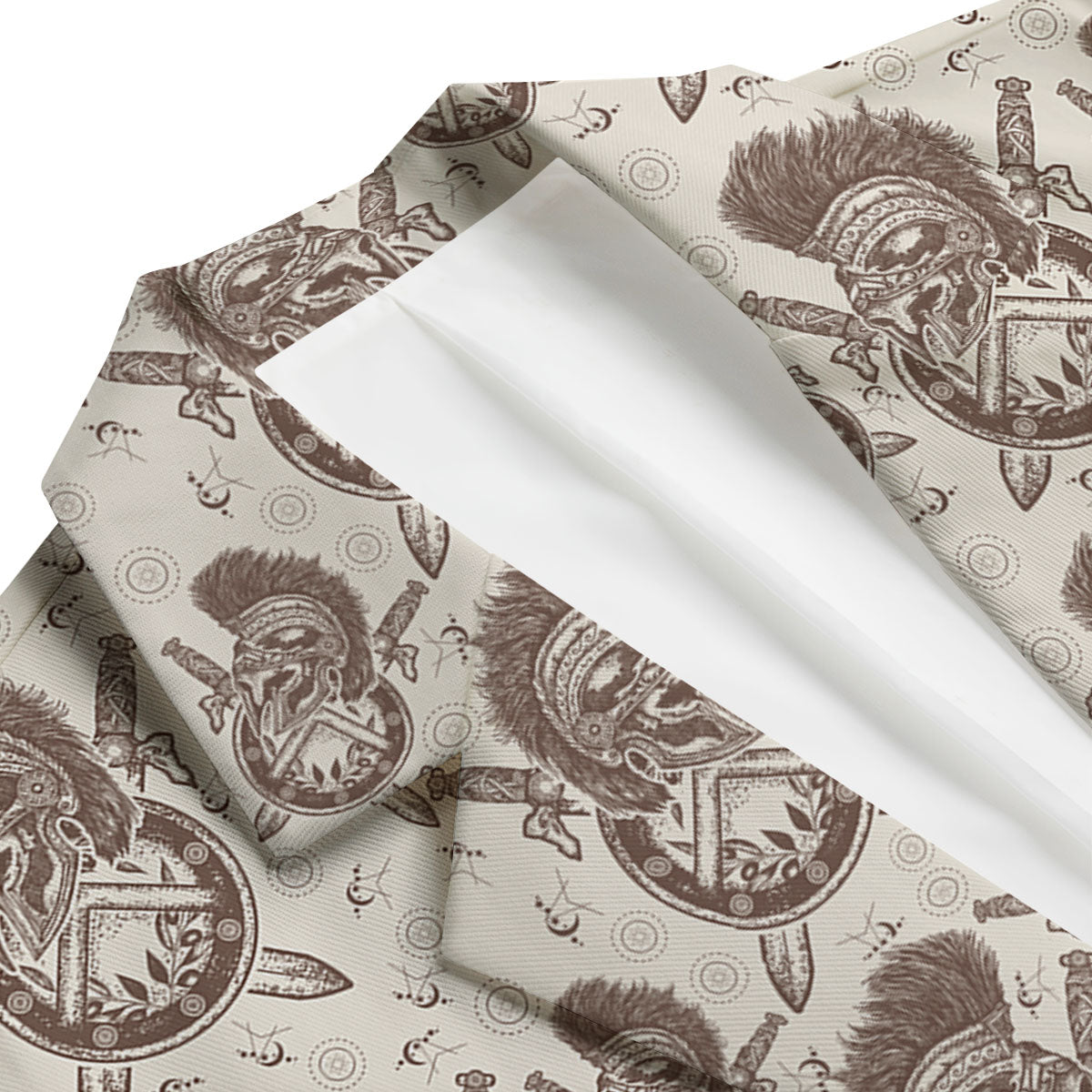 Helmet Spartan Warrior Print Pattern Men's Blazer-grizzshop