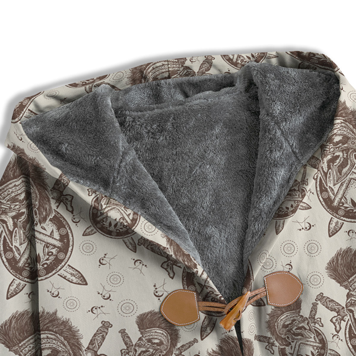 Helmet Spartan Warrior Print Pattern Men's Windbreaker Jacket-grizzshop