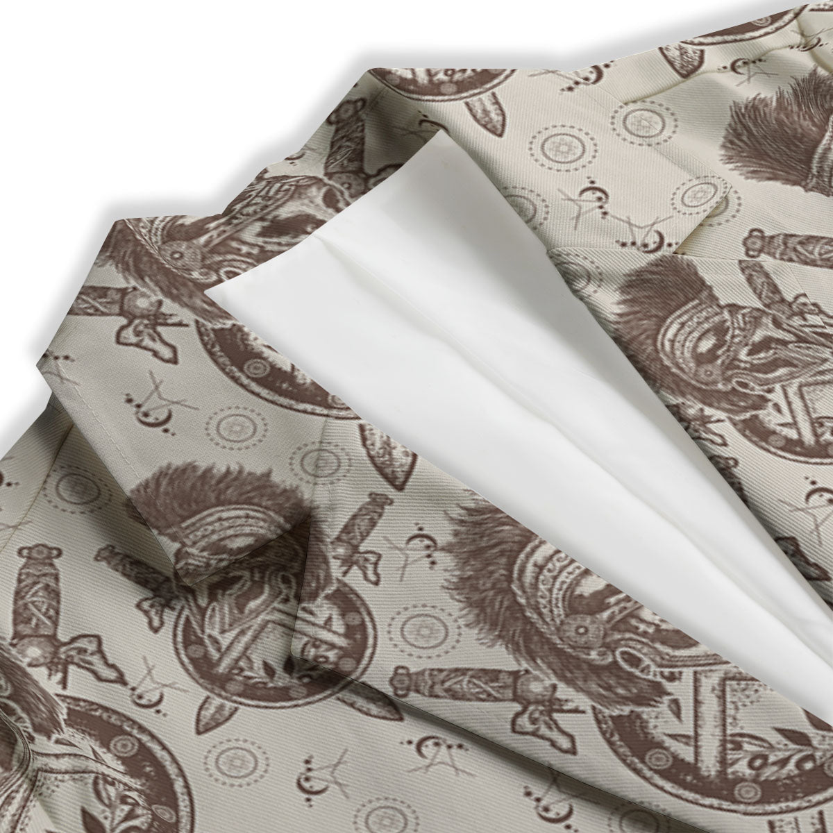 Helmet Spartan Warrior Print Pattern Women's Blazer-grizzshop