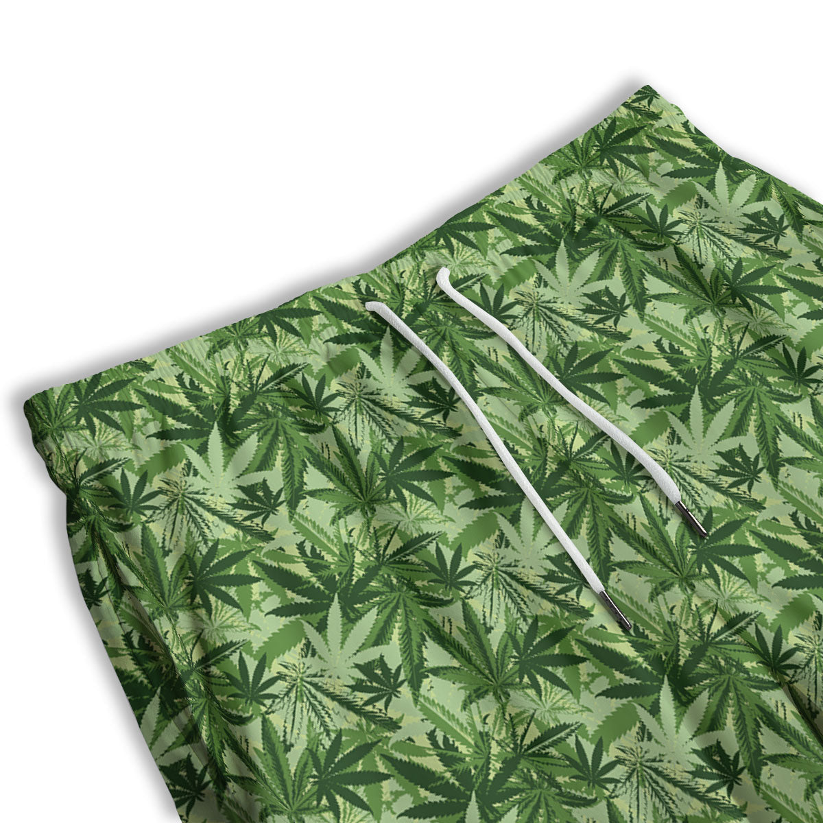 Hemp Leaf Print Pattern Men's Athletic Shorts