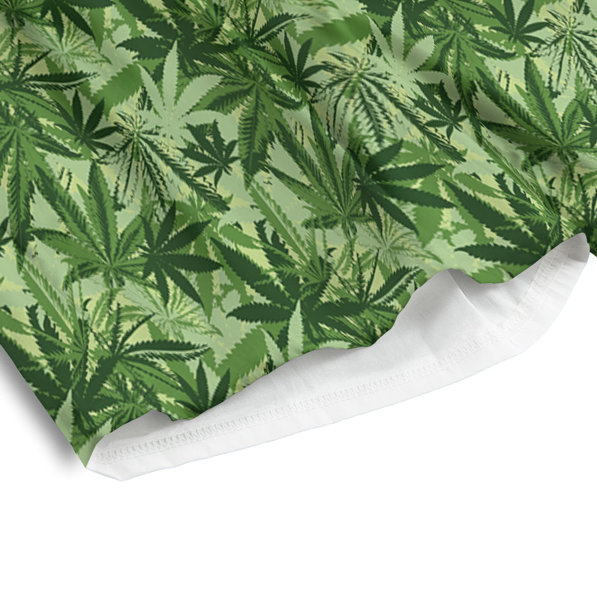 Hemp Leaf Print Pattern Men's Athletic Shorts