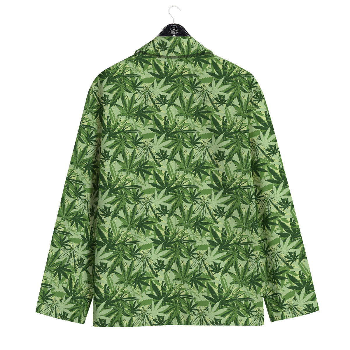 Hemp Leaf Print Pattern Men's Sport Coat-grizzshop