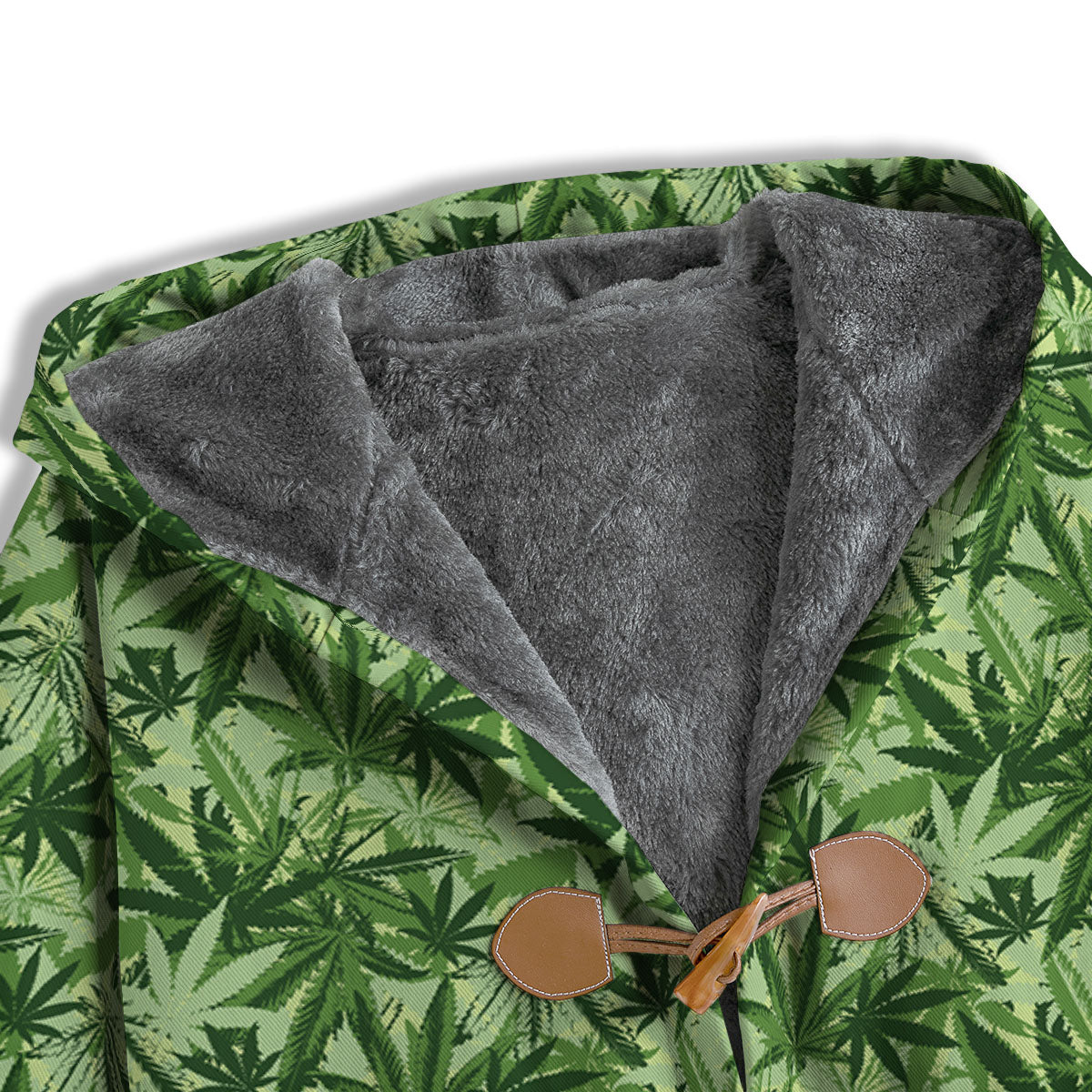 Hemp Leaf Print Pattern Men's Windbreaker Jacket-grizzshop