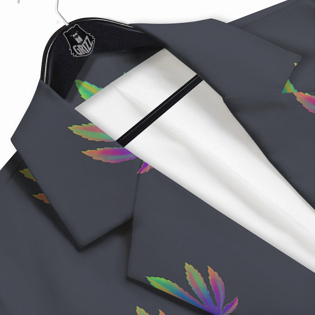 Hemp Leaves Reggae Trippy Print Pattern Men's Sport Coat-grizzshop
