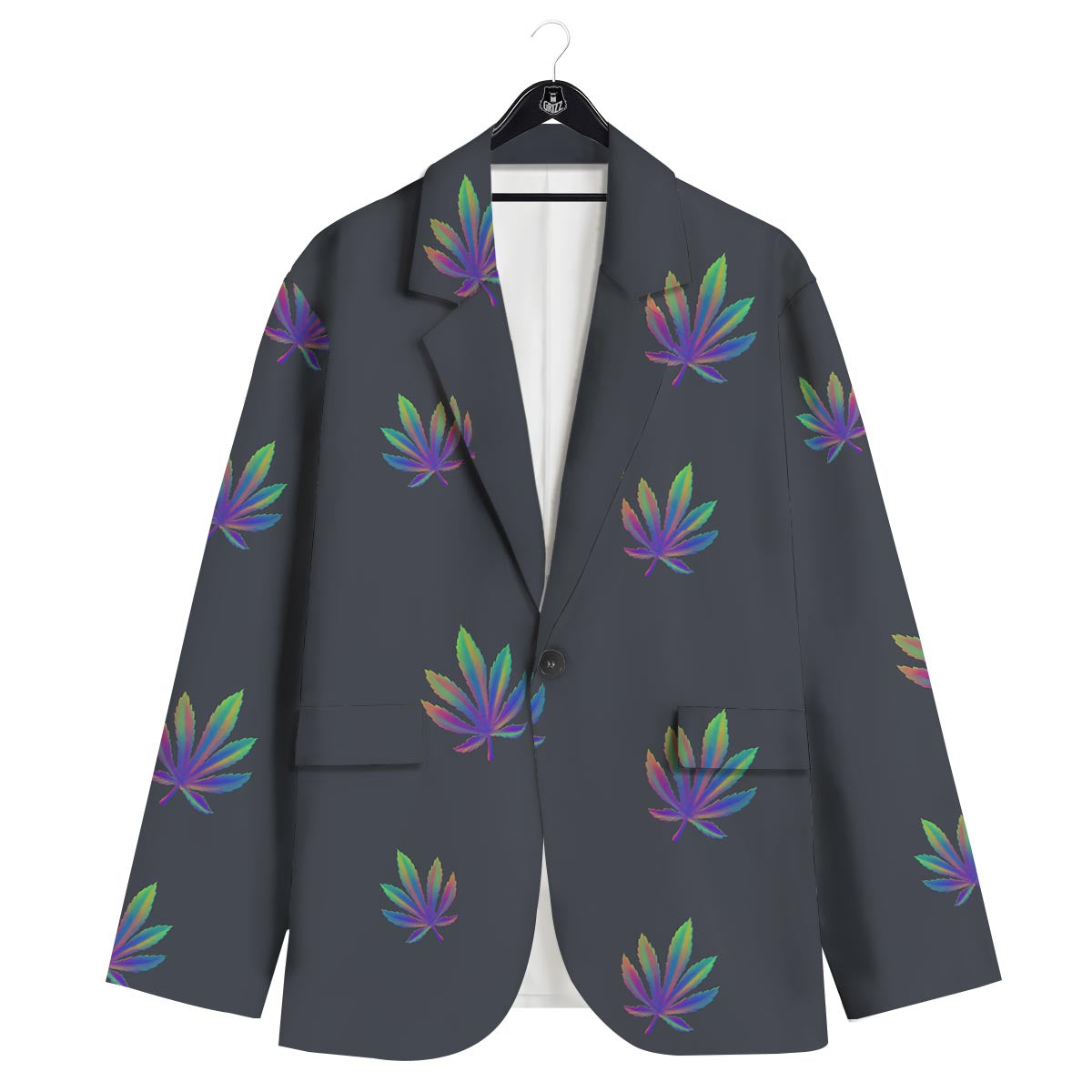 Hemp Leaves Reggae Trippy Print Pattern Men's Sport Coat-grizzshop