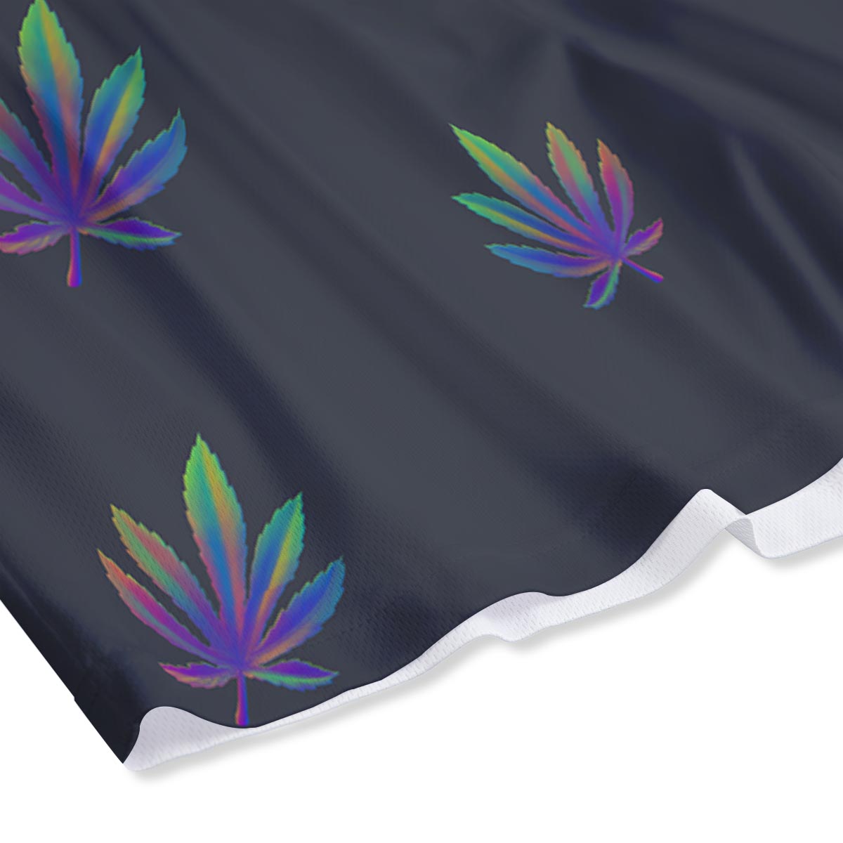 Hemp Leaves Reggae Trippy Print Pattern Mesh Shorts-grizzshop