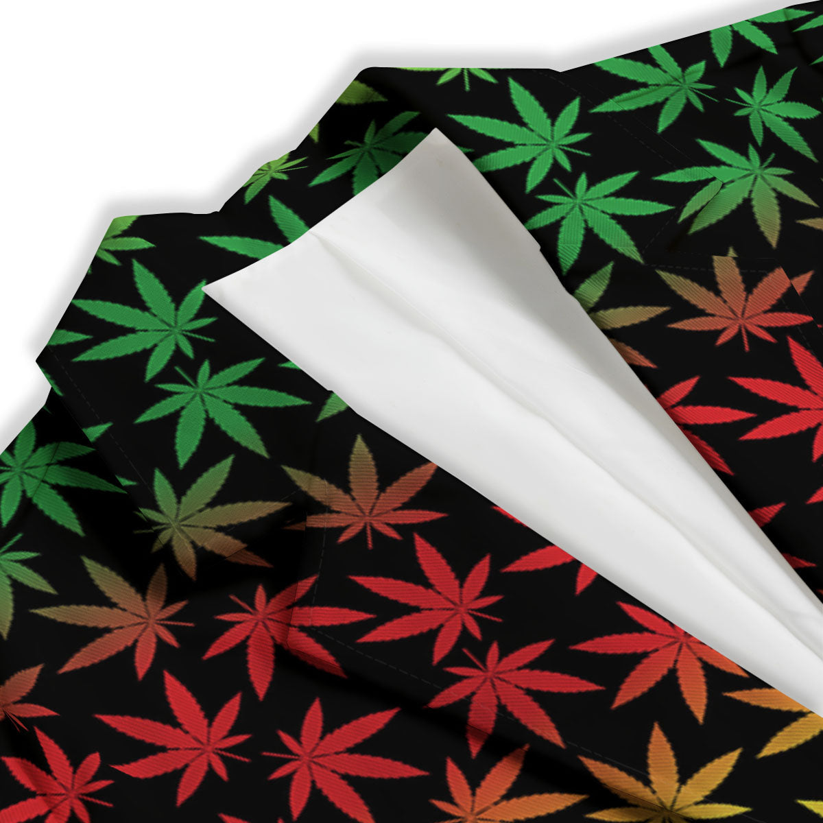 Hemp Rastafarian Print Pattern Women's Blazer-grizzshop
