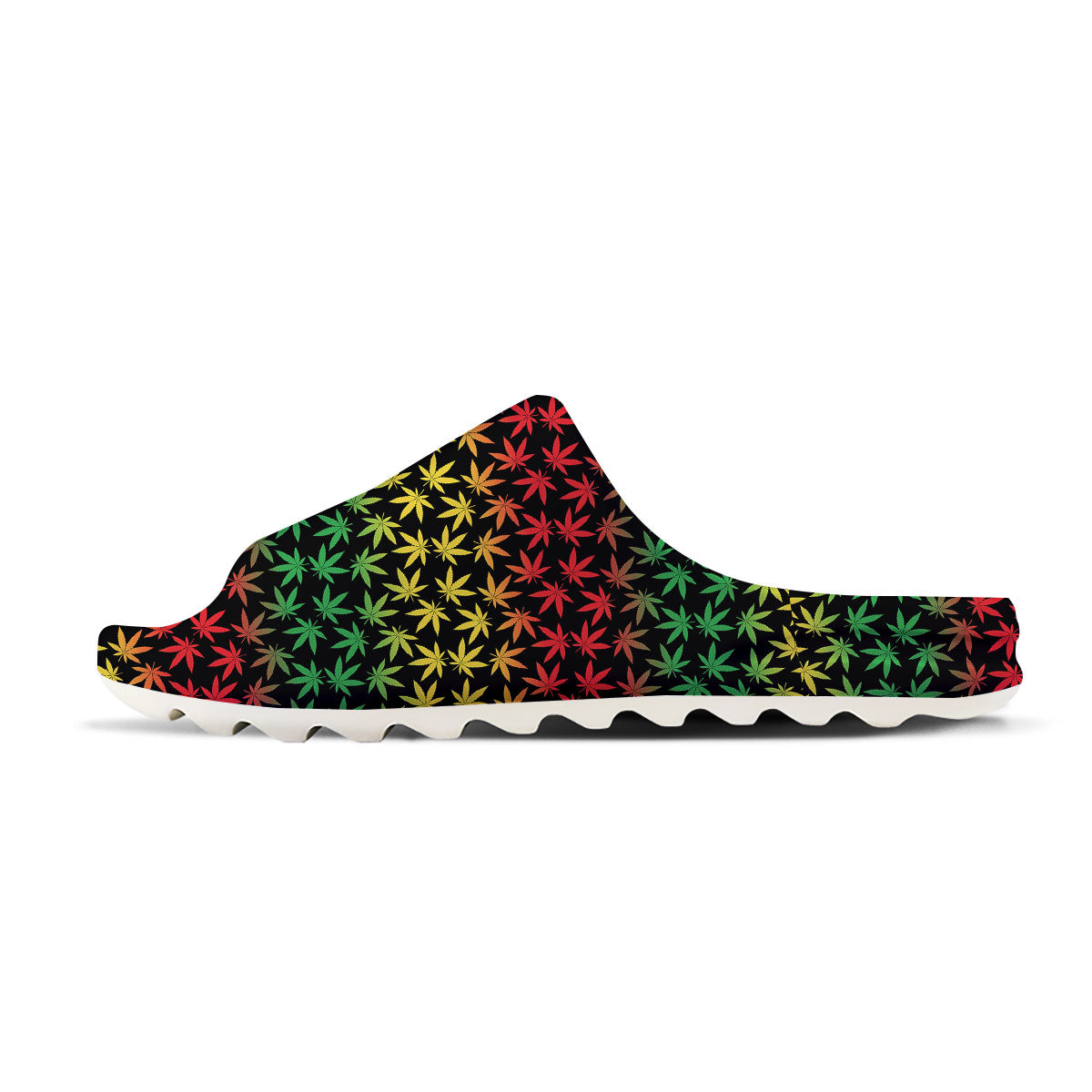 Hemp Rastafarian Print Pattern Sandals-grizzshop