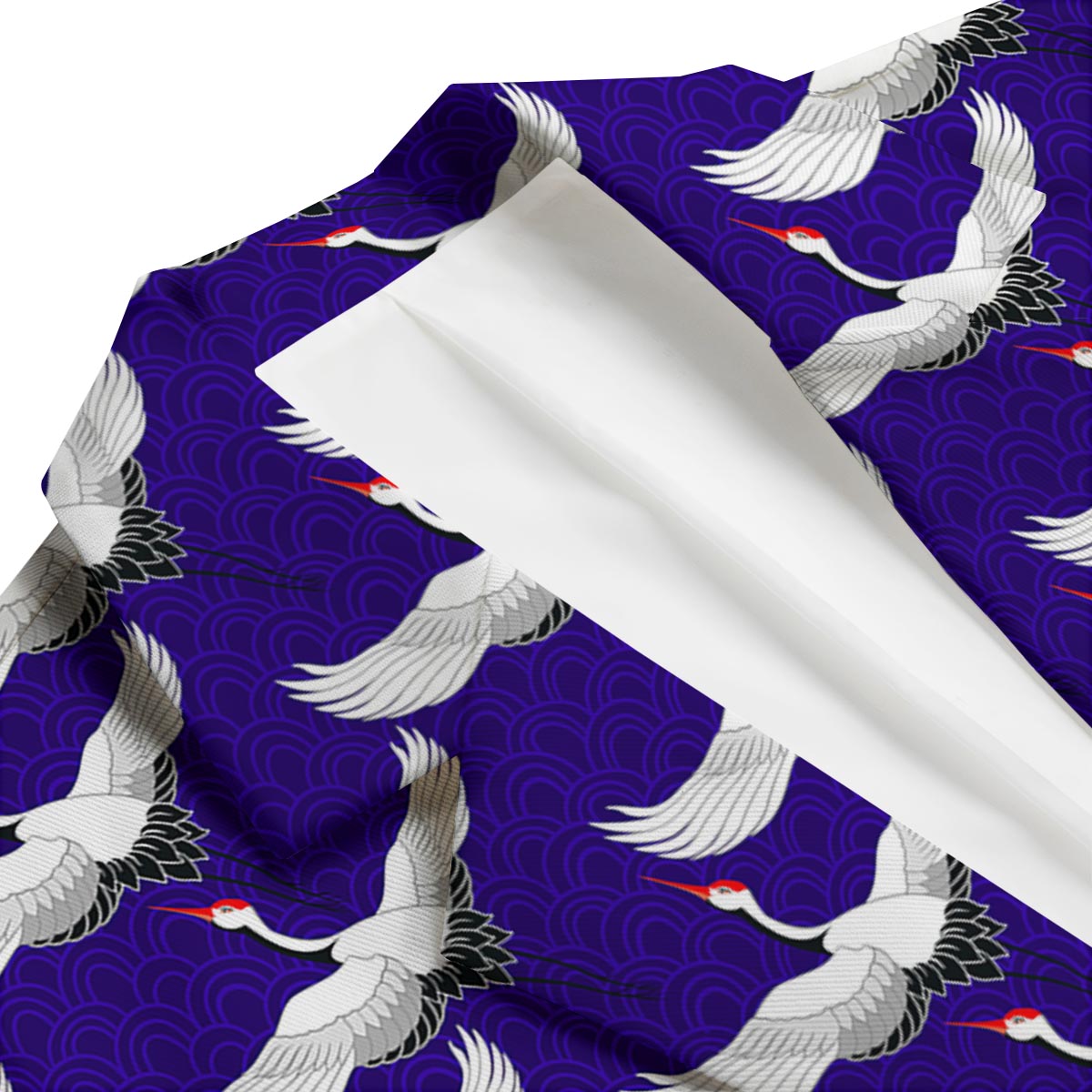Heron Print Pattern Men's Blazer-grizzshop