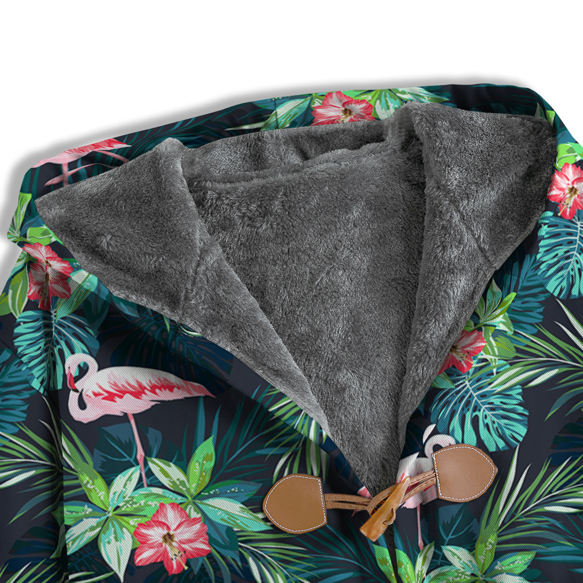 Hibiscus And Tropical Flamingo Print Pattern Men's Windbreaker Jacket-grizzshop