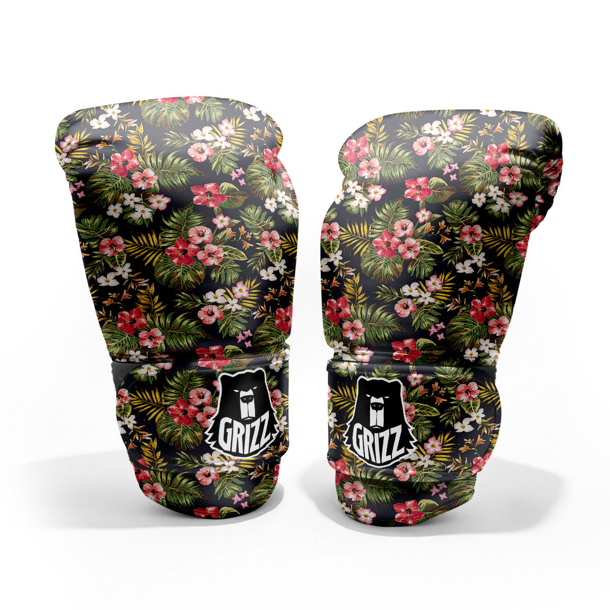 Hibiscus Blossom Tropical Print Pattern Pro Boxing Glove