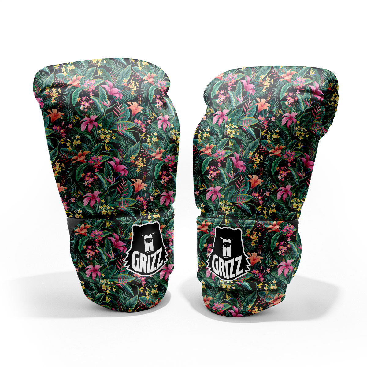 Hibiscus Exotic Tropical Print Pattern Pro Boxing Glove