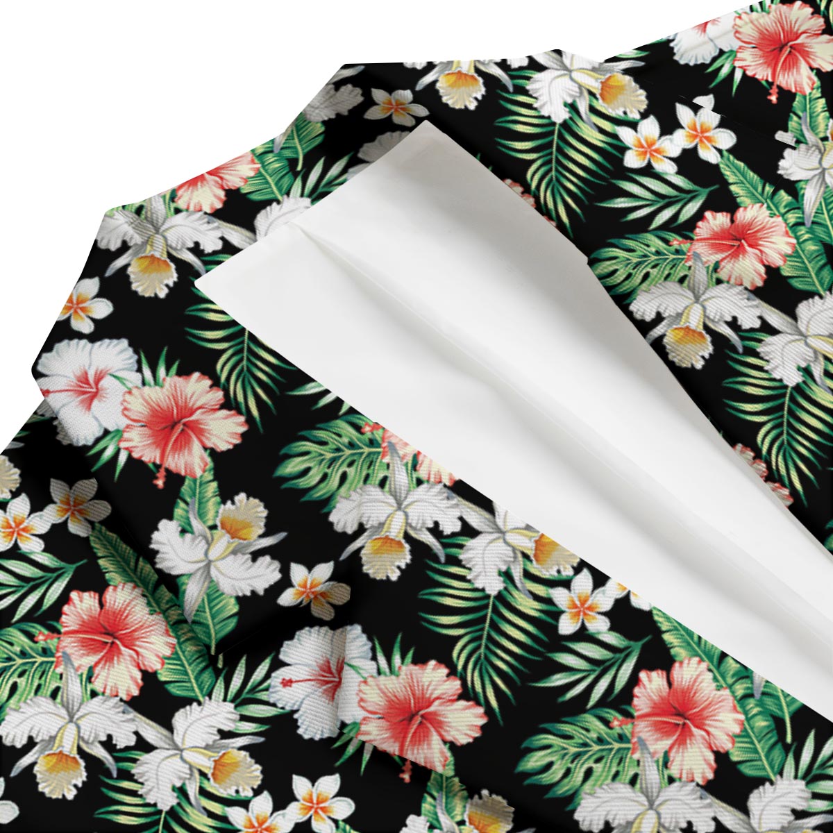Hibiscus Lily Orchid Tropical Men's Blazer-grizzshop