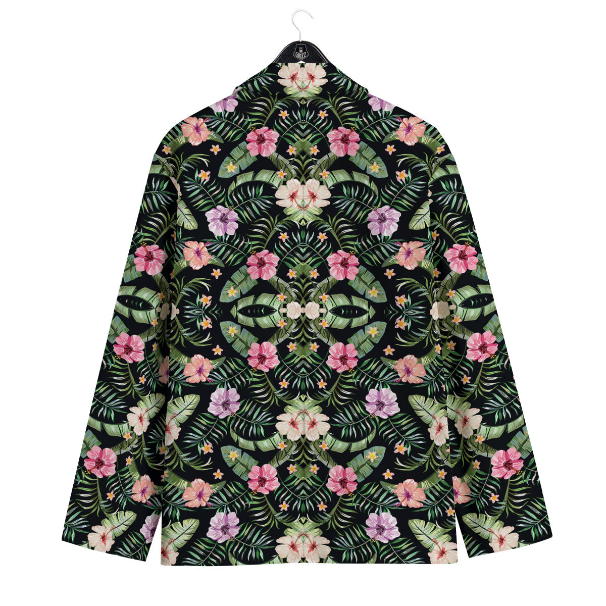 Hibiscus Tropical Floral Vintage Print Pattern Men's Sport Coat-grizzshop